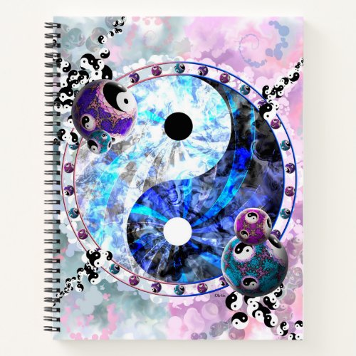 Spiritual Yin Yang Symbol Notebook