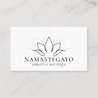 Spiritual Yoga Meditation Lotus Zen Holistic Business Card
