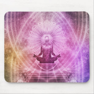 Spiritual Yoga Meditation Zen Colorful Mouse Pad