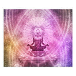Spiritual Yoga Meditation Zen Colorful Photo Print