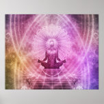 Spiritual Yoga Meditation Zen Colorful Poster at Zazzle