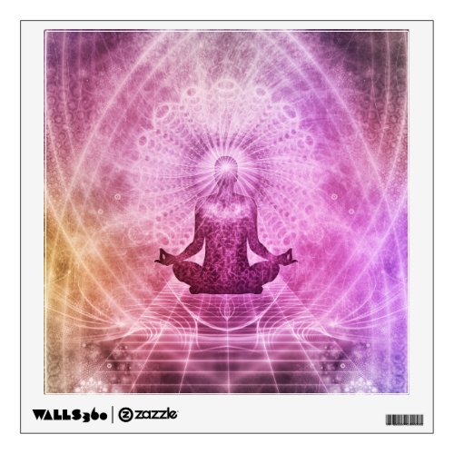 Spiritual Yoga Meditation Zen Colorful Wall Decal