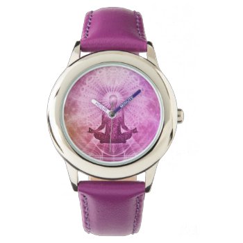Spiritual Yoga Meditation Zen Colorful Watch by accessoriesstore at Zazzle