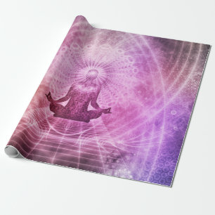 Spiritual Yoga Meditation Zen Colorful Wrapping Paper