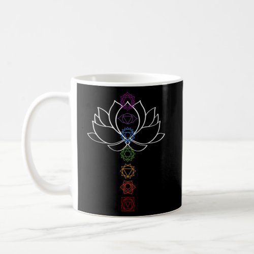 Spiritual Zen Lotus Flower Chakras Aligned Yoga Coffee Mug