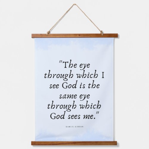 Spirituality God Sees Me Wisdom Quote Tapestry 