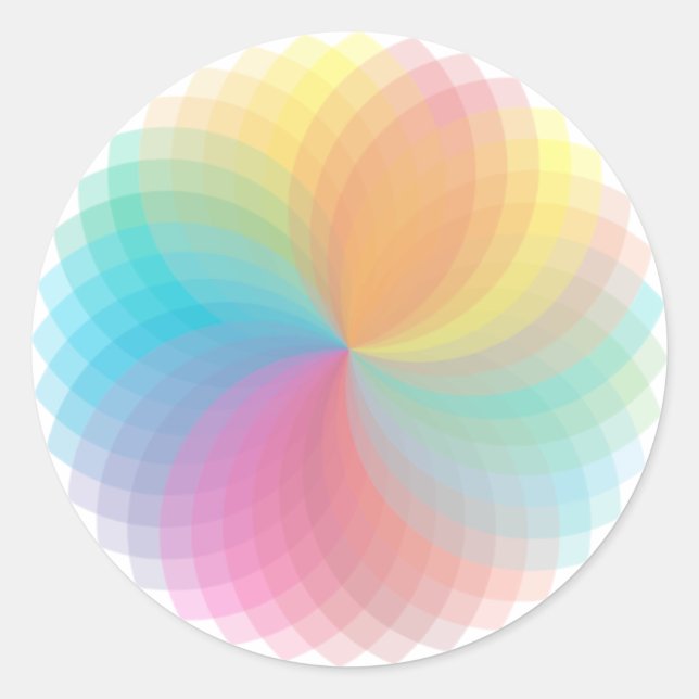 Spiro Graph Style Round Sticker (Front)