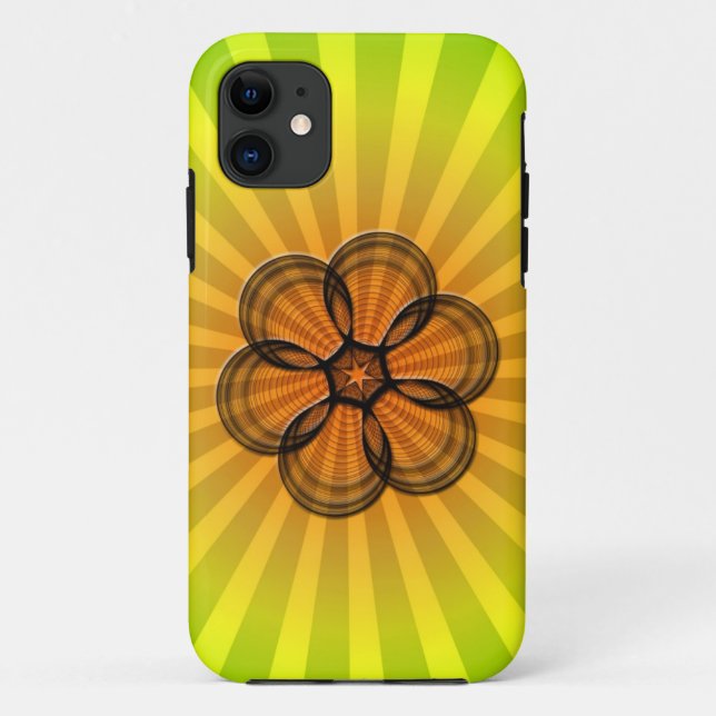 Spirograph Sunburst Case-Mate iPhone Case (Back)