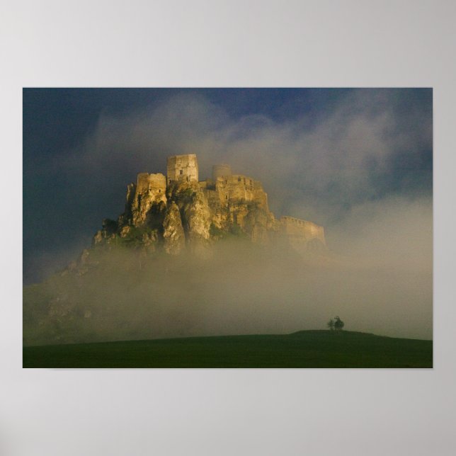Spissky hrad in mist, Slovakia 2 Poster (Front)