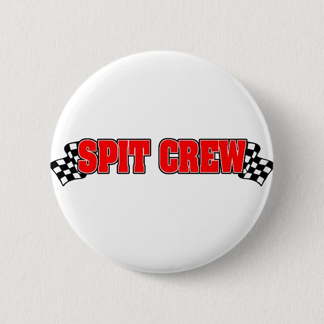 Spit Crew Pinback Button (Front)