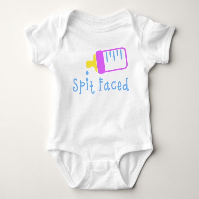 Spit Faced Baby Bodysuit (Front)