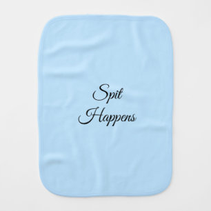 Spit Happens Funny Baby Shirt – Cute Infant Burp Cloth