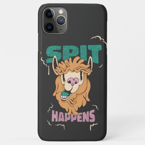 spit happens funny llama  iPhone 11 pro max case