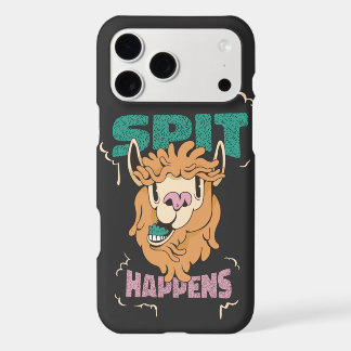 spit happens funny llama iPhone 17 pro max case