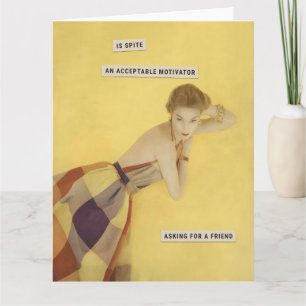 Spiteful Retro Housewife Card