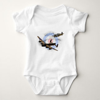 Spitfire and Lancaster Baby Bodysuit