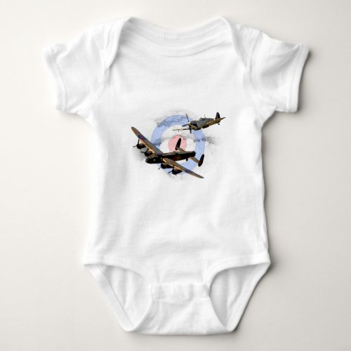 Spitfire and Lancaster Baby Bodysuit