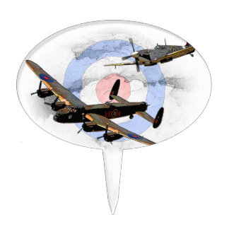 Spitfire and Lancaster Cake Topper