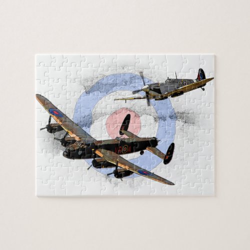 Spitfire and Lancaster Jigsaw Puzzle