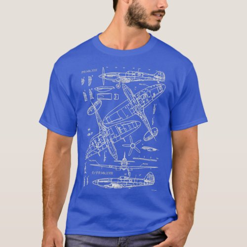 Spitfire Concept Blueprints  T_Shirt