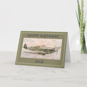 Spitfire Dad Birthday Card