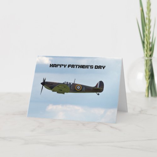 Spitfire Fathers Day Card