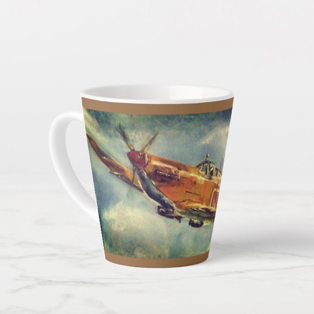 Spitfire Latte Mug (Left Angle)