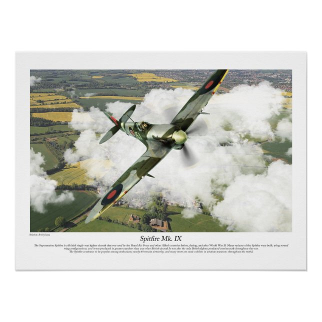 Spitfire Mk. IX Poster (Front)