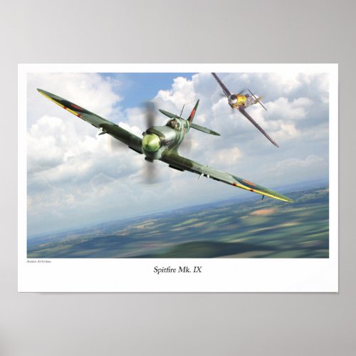 Spitfire Mk IX Poster