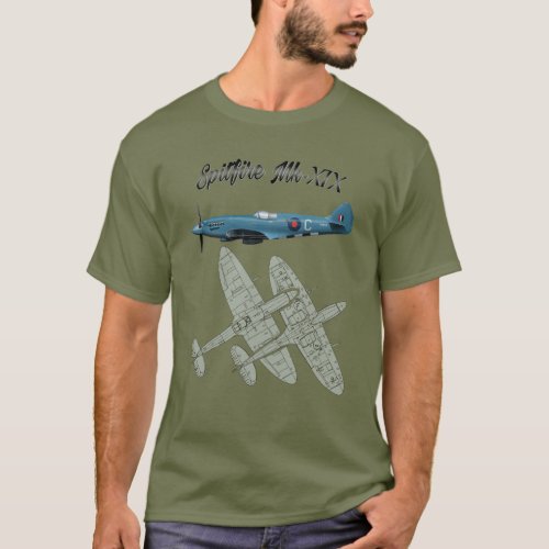 Spitfire Mk XIX T_Shirt