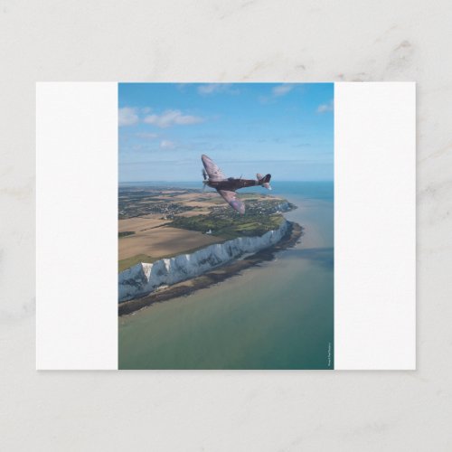 Spitfire over England Postcard