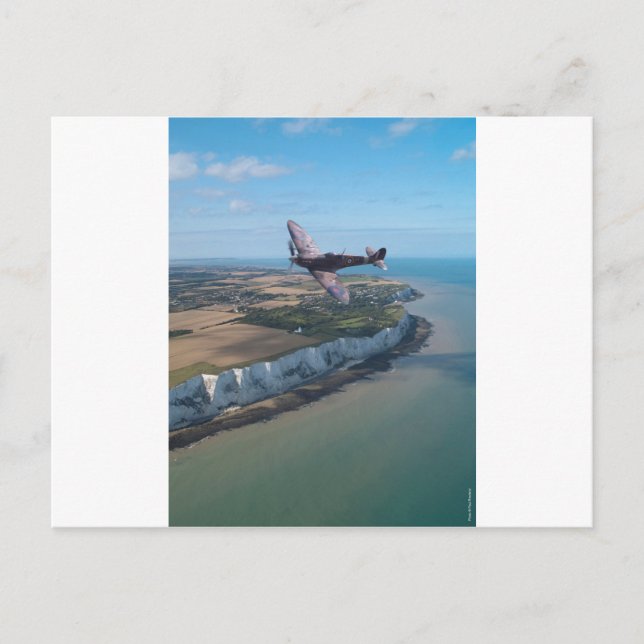 Spitfire over England Postcard (Front)