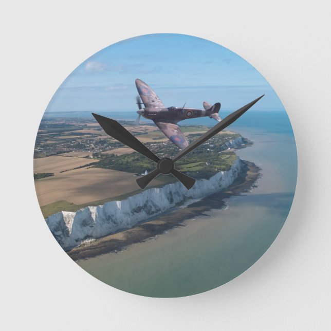 Spitfire over England Round Clock (Front)