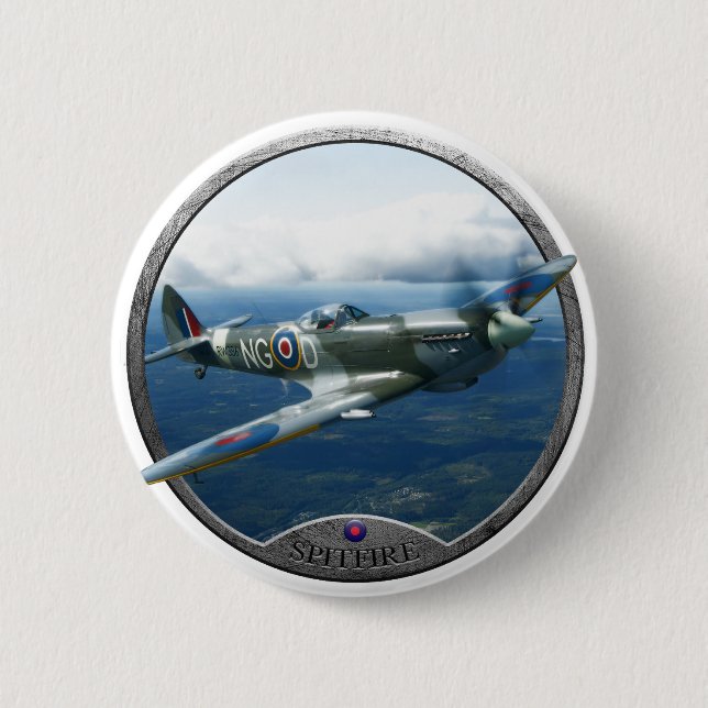 Spitfire Pinback Button (Front)