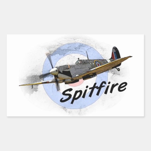 Spitfire Rectangular Sticker