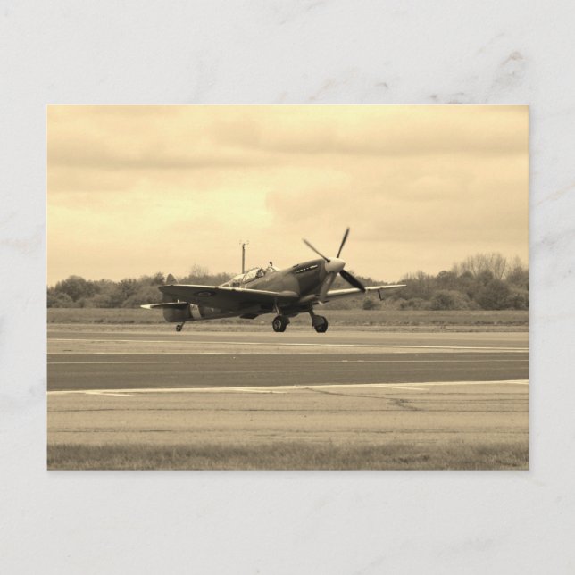 Spitfire Sepiatone Postcard (Front)