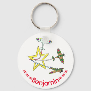 Spitfire Star Key Ring