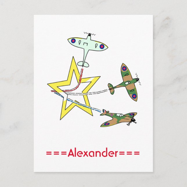 Spitfire Star Postcard (Front)