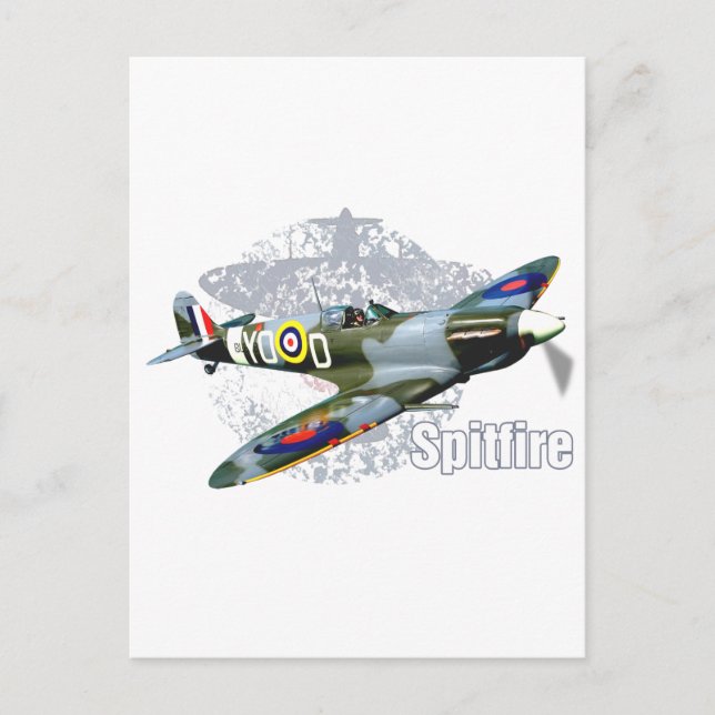 Spitfire Supermarine Postcard (Front)