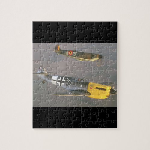 Spitfire top and Messerschmitt_Military Aircraft Jigsaw Puzzle