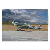 Spitfire Under Storm Clouds Cards (Front Horizontal)