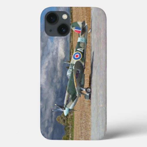 Spitfire Under Storm Clouds iPhone 13 Case