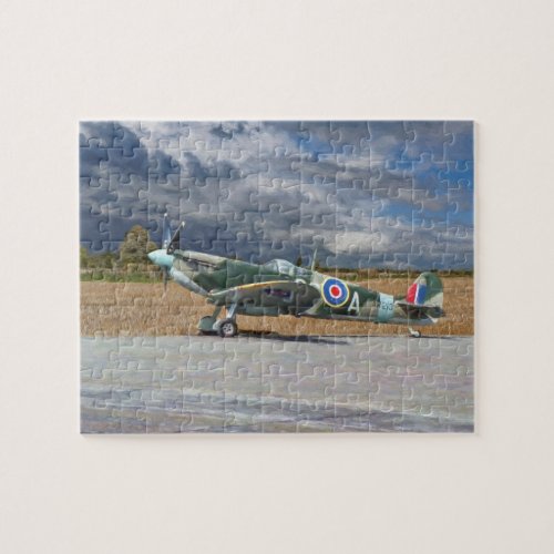Spitfire Under Storm Clouds Jigsaw Puzzle