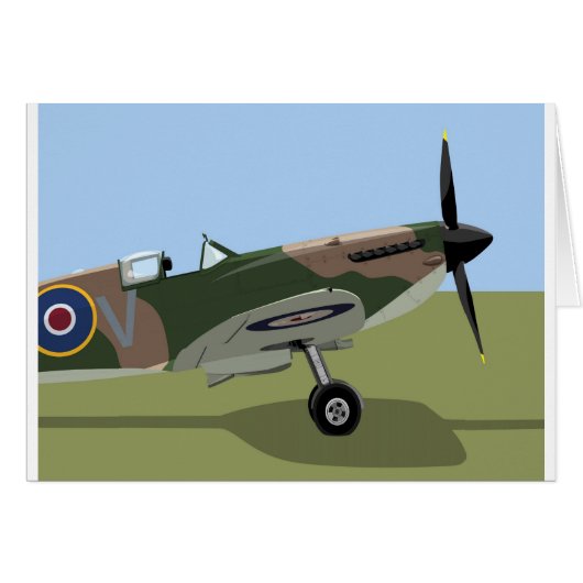 Spitfire WW2 Fighter Cards (Front Horizontal)