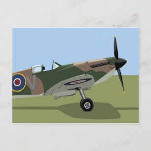Spitfire WW2 Fighter Postcard
