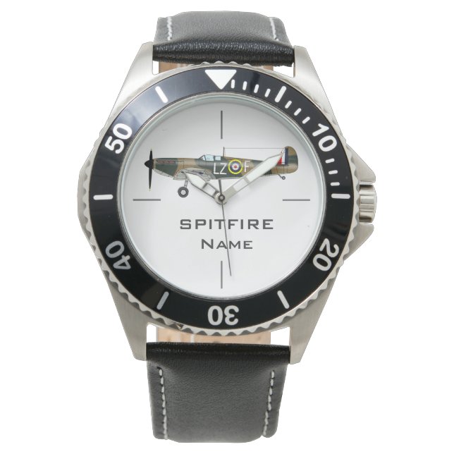 SPITFIRE | WWII aircraft illustration Watch (Front)