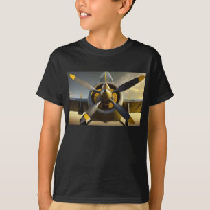 Spitfire WWII fighter plane propellers T-Shirt