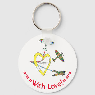 Spitfires Heart Key Ring