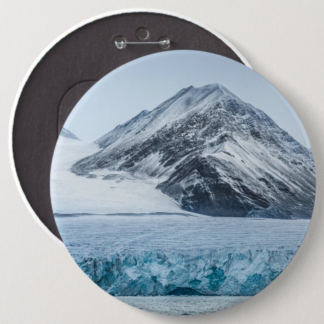 Spitsbergen Svalbard Glacier Button (Front & Back)