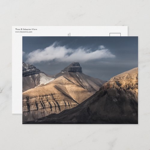 Spitsbergen Svalbard Landscape Photo Postcard